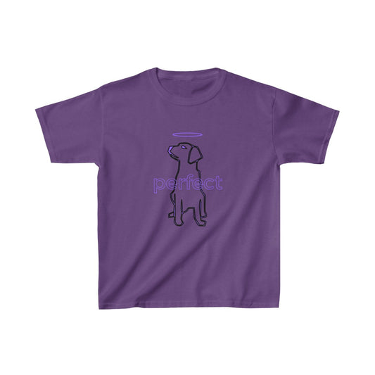 Perfect Dog Kid's Tee-purple dog
