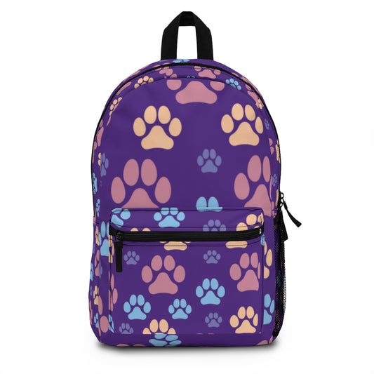 DAP Purple Pawprint Backpack